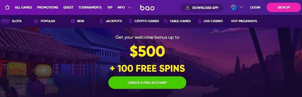 Bao casino welcome bonus